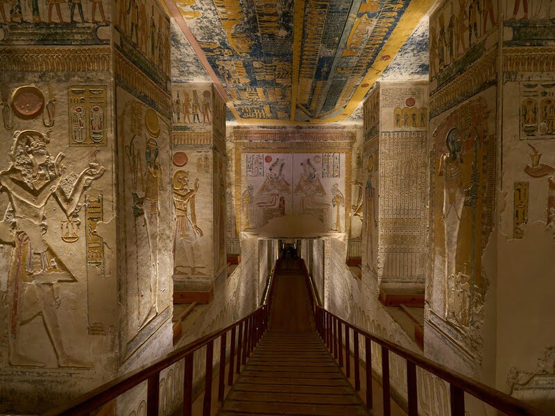 Tomb at the Valley of the Kings in Luxor – ancient burial site of the Pharaohs