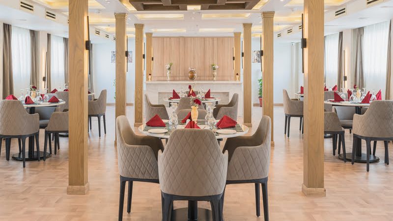 Dining area on Merit Star 1 Dahabiya