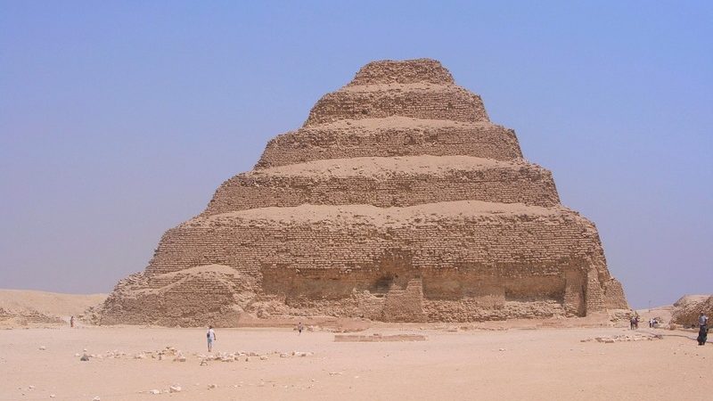 The Step Pyramid of Djoser in Saqqara, a key attraction on Cairo day tours to Memphis & Saqqara.