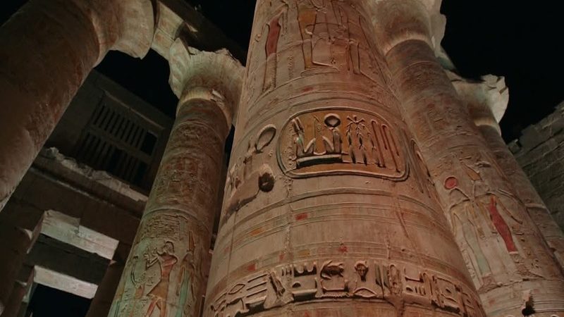 Massive stone columns at Karnak Temple in Luxor, a highlight of many Luxor day tours