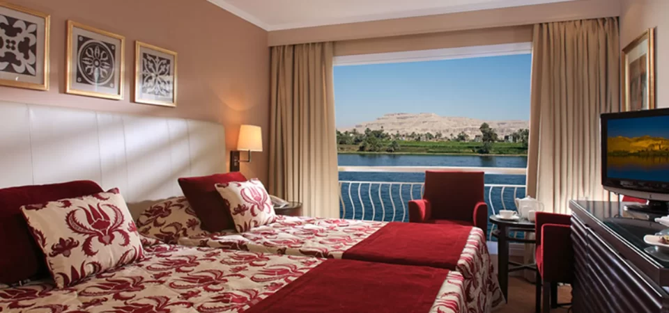 Luxury cabin on the Steigenberger Minerva Nile Cruise