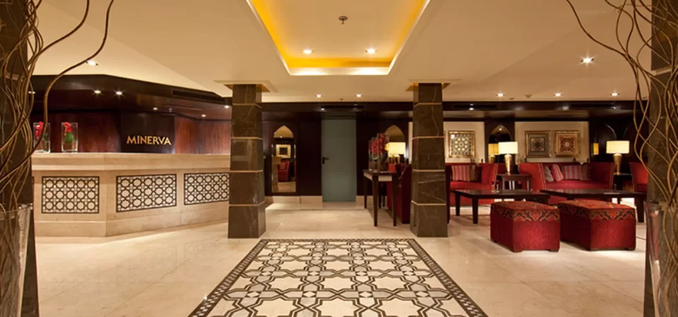 Reception area of Steigenberger Minerva Nile Cruise