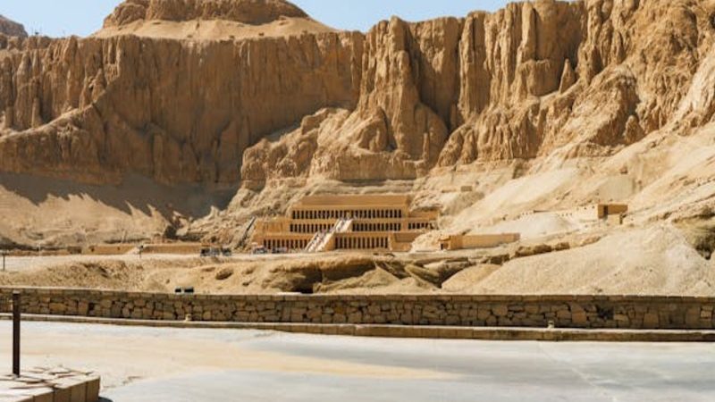 The Temple of Hatshepsut in Luxor, carved into the cliffs of Deir el-Bahari, a must-see site on Luxor day trips