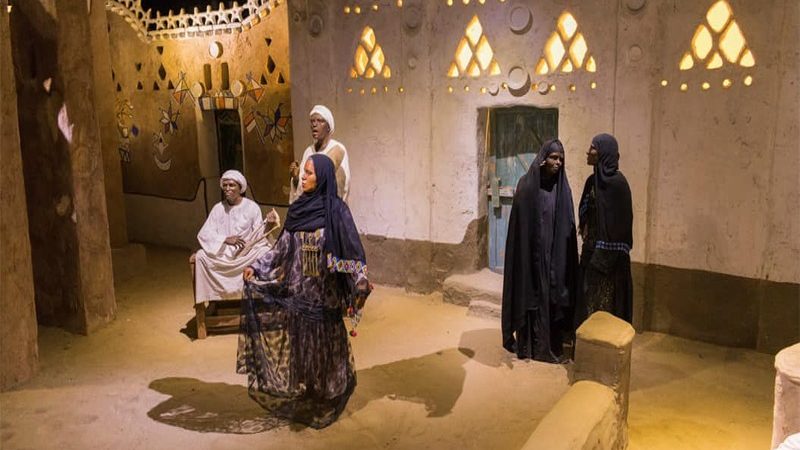 Nubian Museum exhibit in Aswan during a private-guided tour